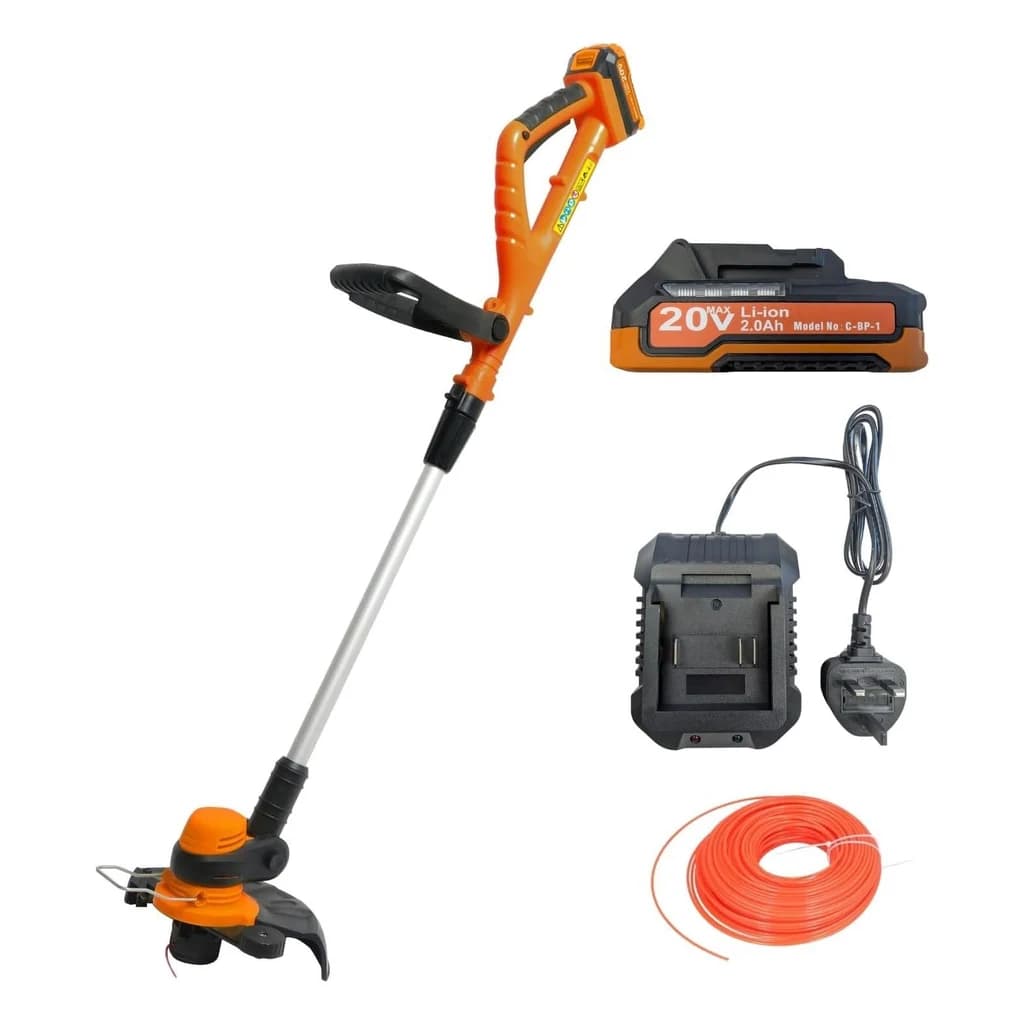Cordless Grass Trimmer Kit, 20 V
